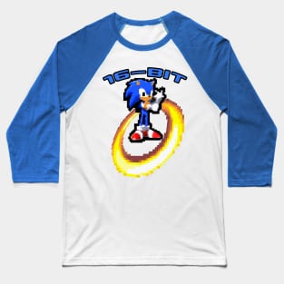 16 Bit Retro - Sonic The Hedgehog Baseball T-Shirt